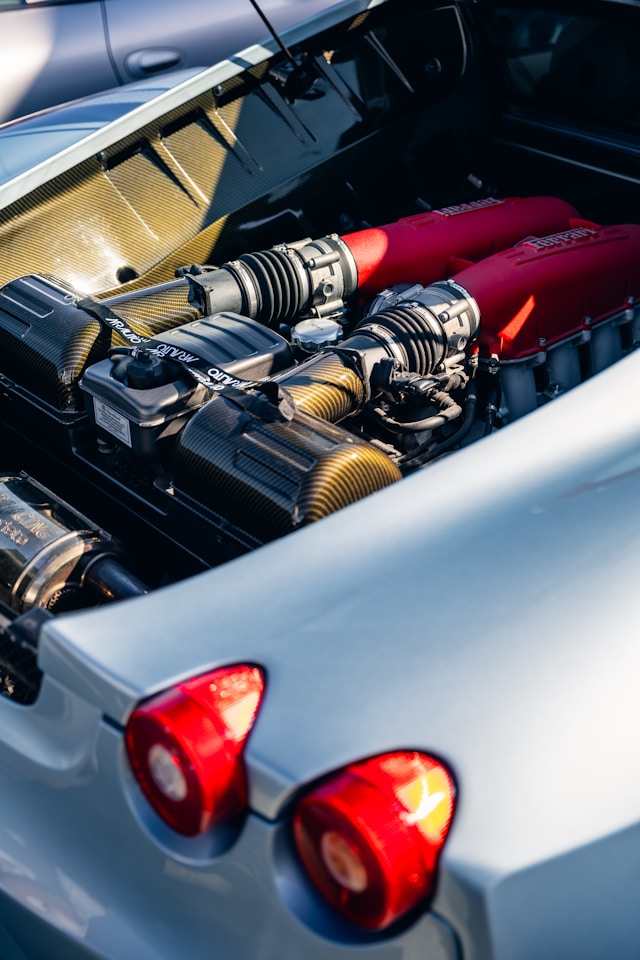 Ferrari F430 engine view, Author: Tiago Ferreira